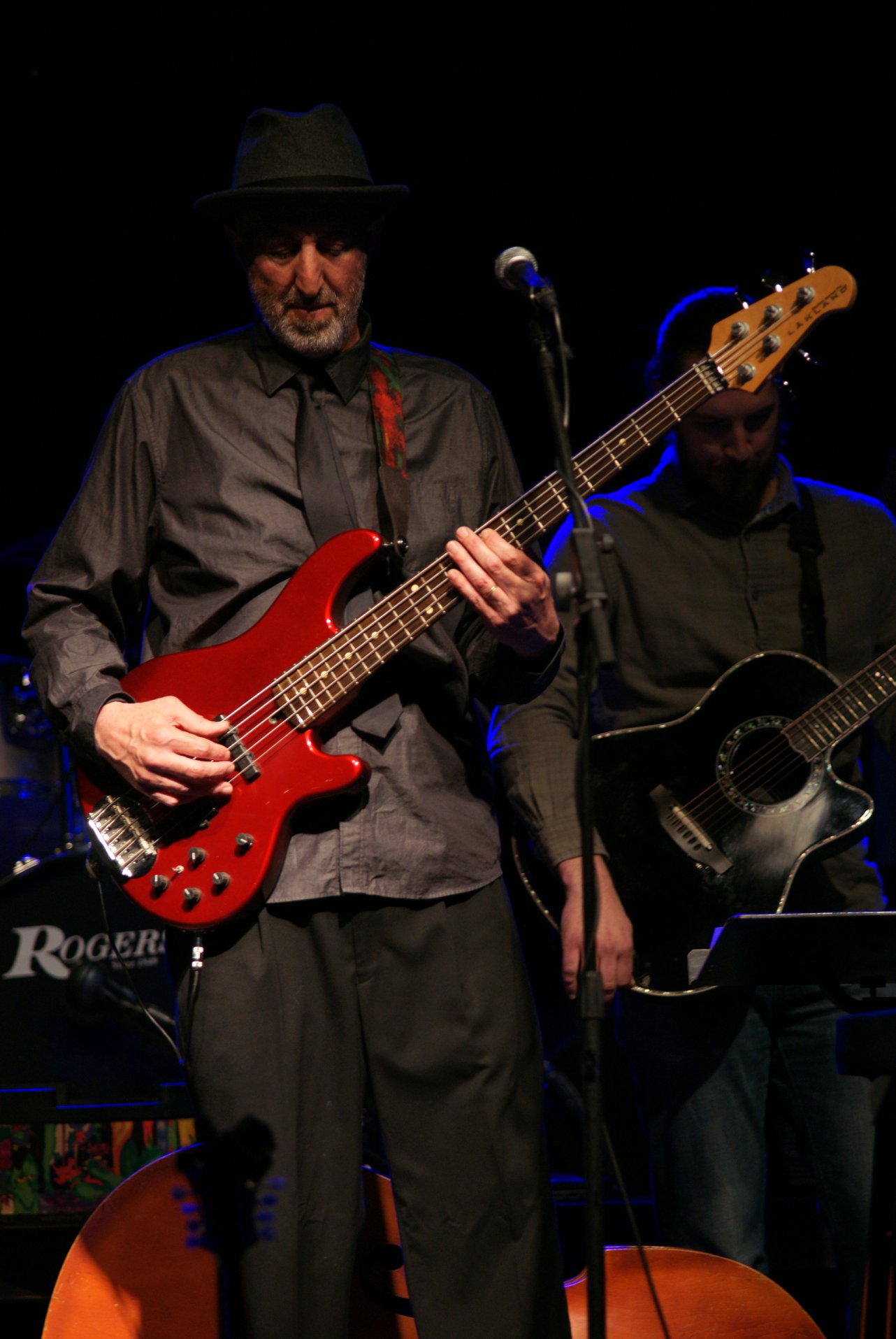 Brian and Mr. Rossi on-stage during Mr. Rossi's retirement concert