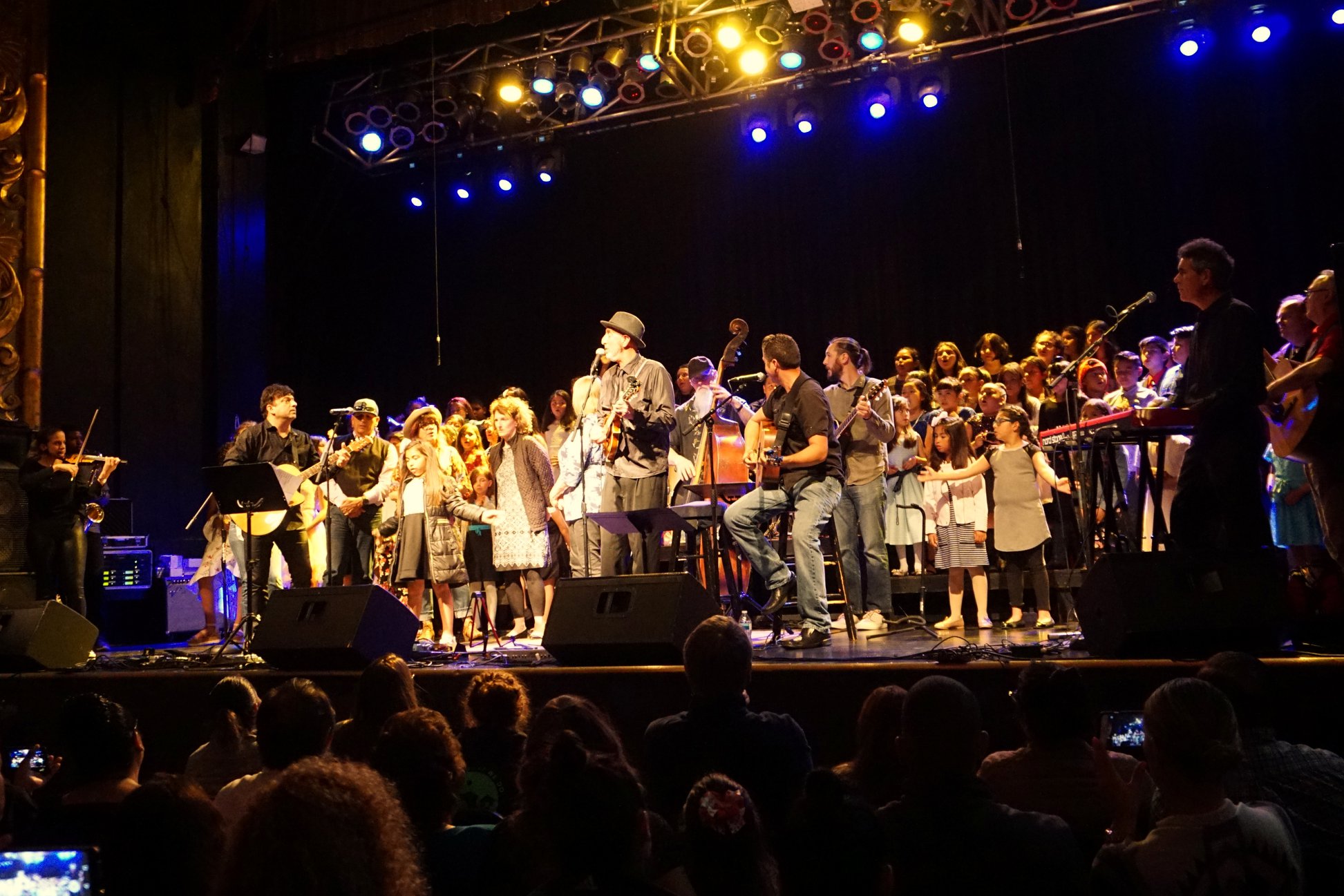 The stage was packed for Mr. Rossi's retirement concert